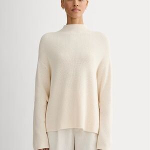Everlane Organic Cream Turtleneck Sweater NEW